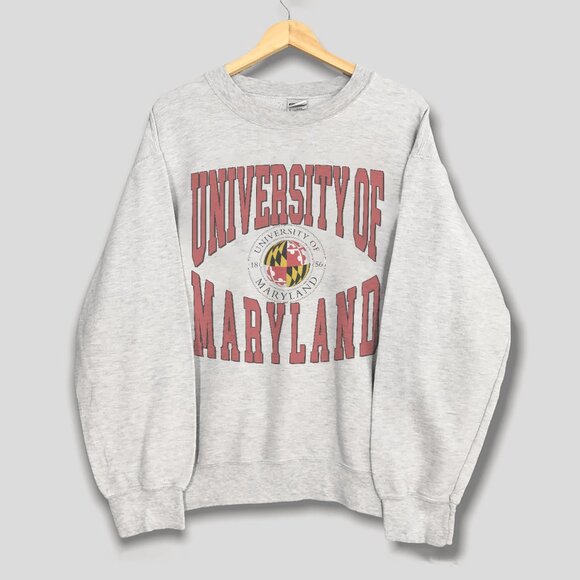 Vintage University of Maryland Unisex Sweatshirt, Retro Maryland Terrapins Shirt - Picture 1 of 2